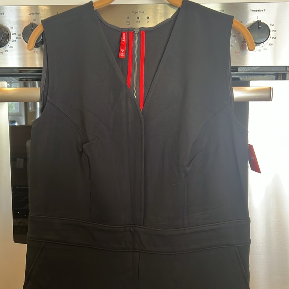 NWT SPANX Classic Black Sleeveless Jumpsuit - Picture 7 of 14